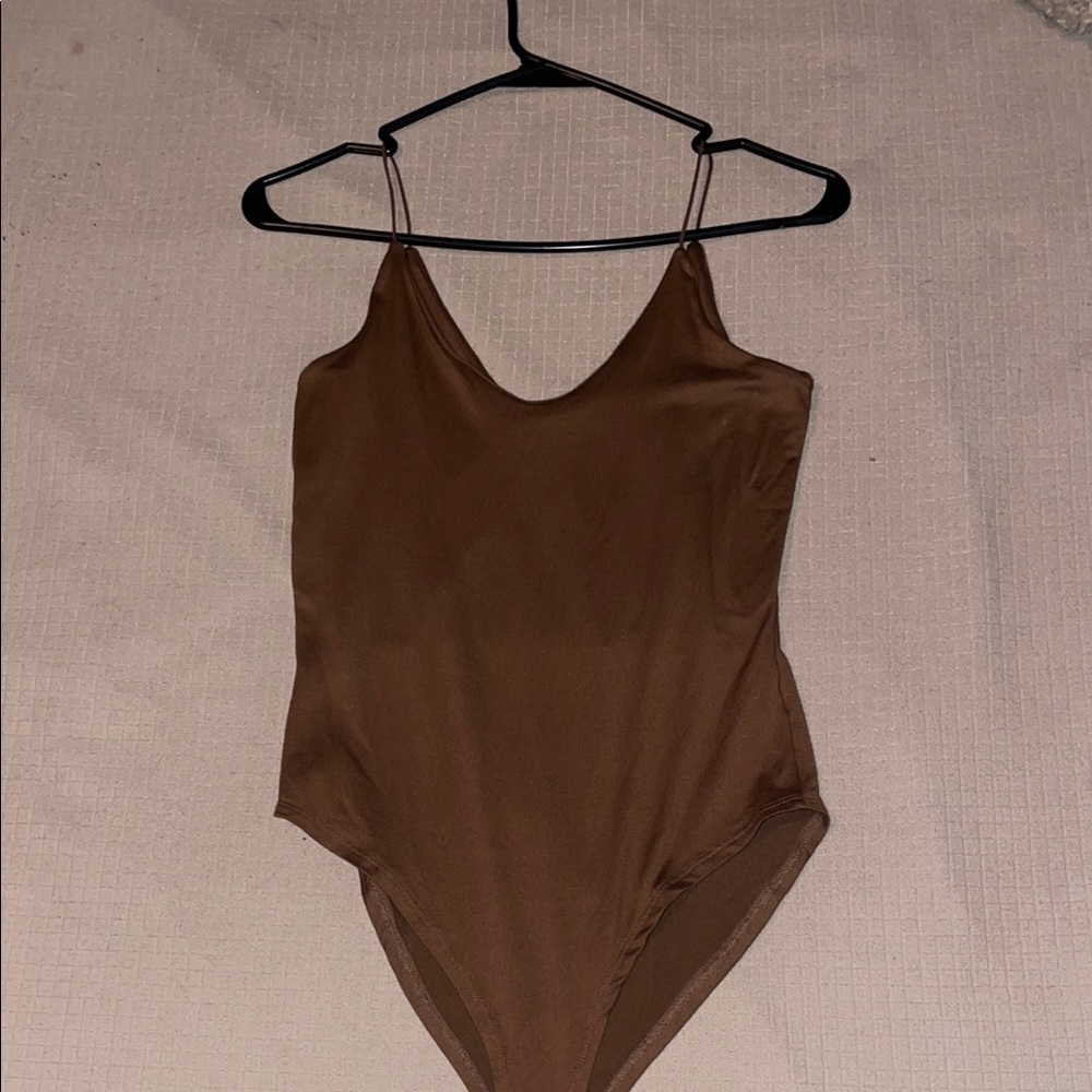 Brown One Piece Bodysuit